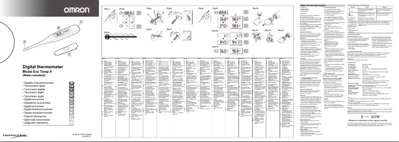 Imagen de la primera página del manual del dispositivo Eco Temp II