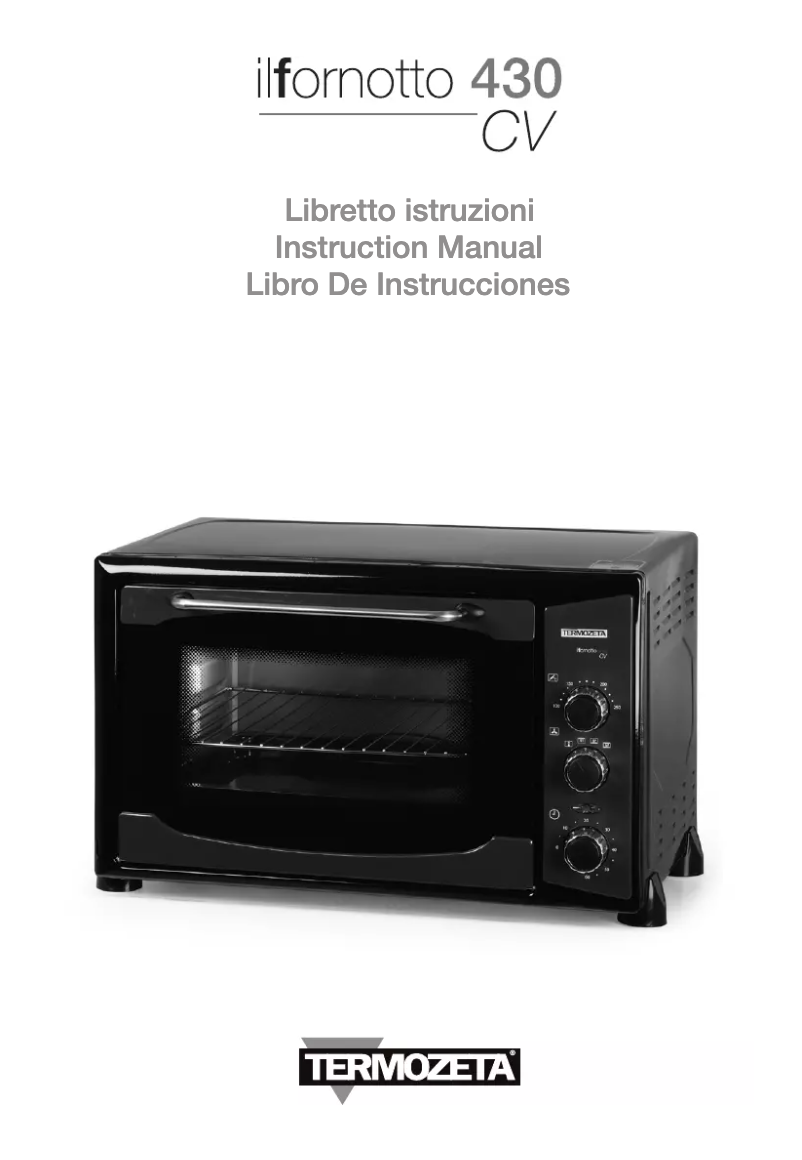 Image de la première page du manuel de l'appareil IL Fornotto 430 cv