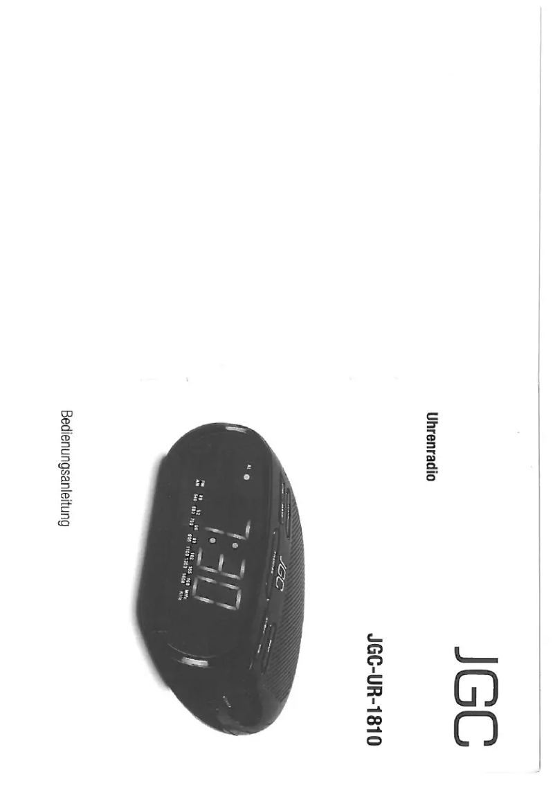 Page 1 de la notice Manuel utilisateur JGC UR-1810