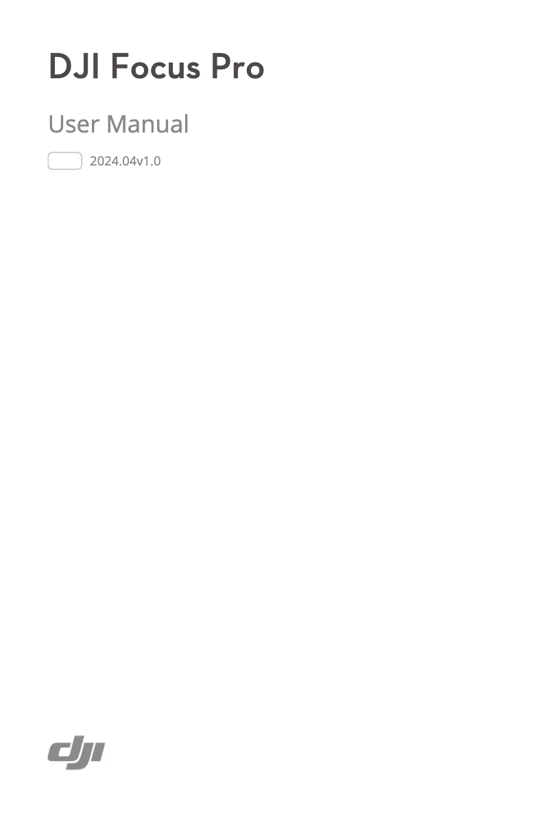 Image de la première page du manuel de l'appareil Focus Pro