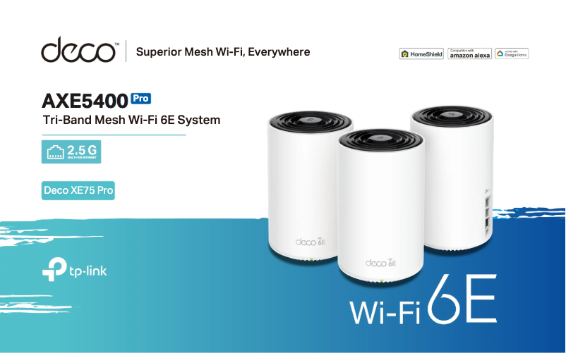 Page 1 de la notice Fiche technique TP-Link Deco XE75 Pro