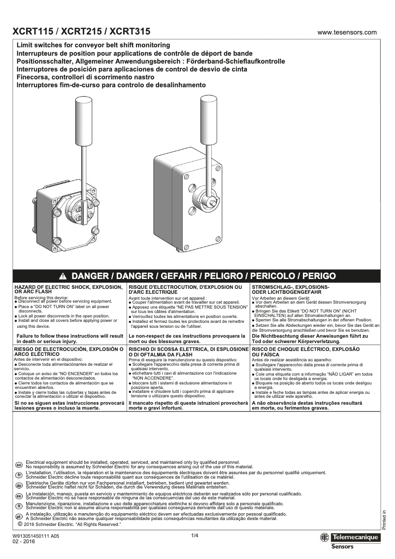 Image de la première page du manuel de l'appareil XCRT215