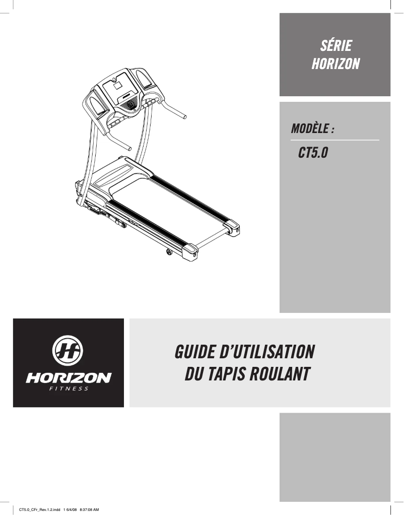 Image de la première page du manuel de l'appareil CT5.0