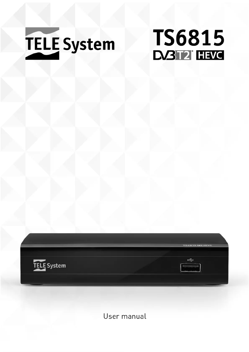 Page 1 de la notice Manuel utilisateur TELE System TS6815