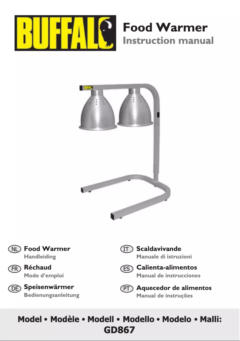 Page 1 de la notice Manuel utilisateur Buffalo GD867