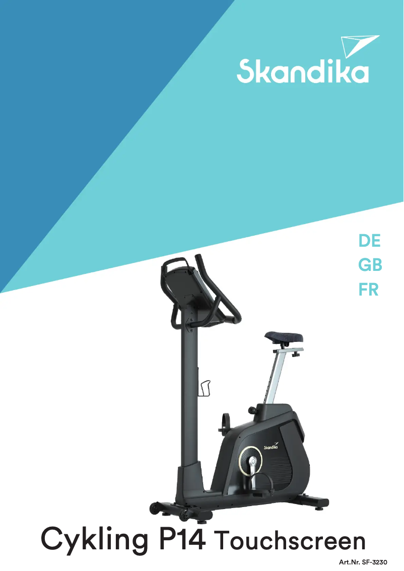 Página 1 del manual Manual de usuario Skandika Cykling P14 Touchscreen