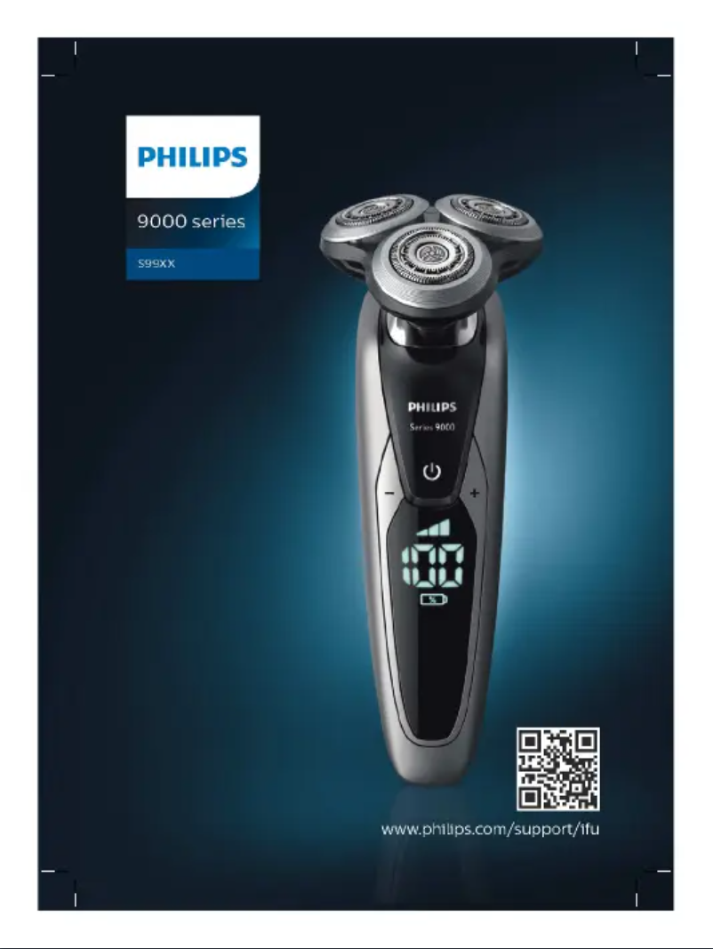 Image de la première page du manuel de l'appareil SHAVER Series 9000 S991