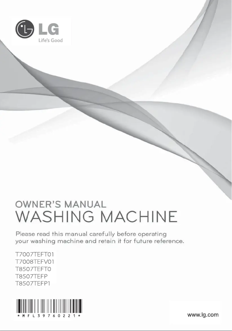 Page n°1 - Manuel utilisateur LG T8507TEFP