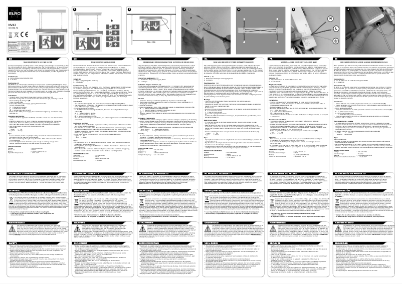 Page n°1 - Manuel utilisateur Elro NV42