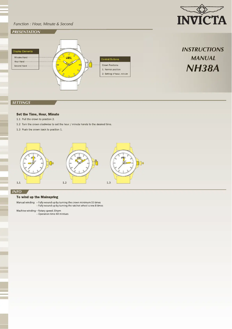 Page 1 de la notice Manuel utilisateur Invicta S1 Rally 25082