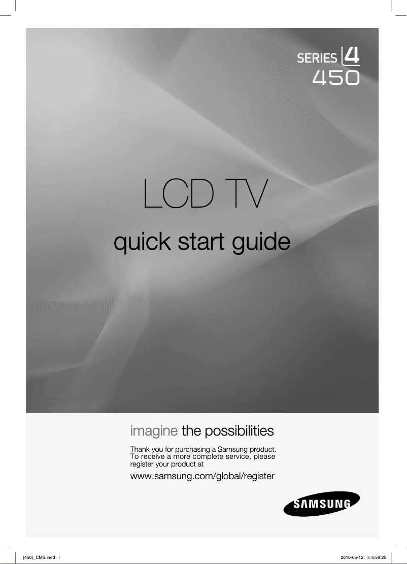 Page n°1 - Manuel utilisateur Samsung LN32C450E1