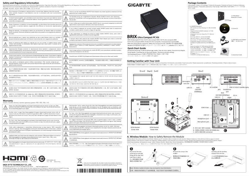 Image de la première page du manuel de l'appareil GB-BPCE-3350C