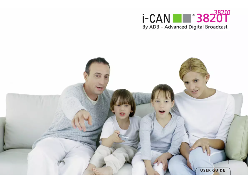 Page n°1 - Manuel utilisateur ADB i-CAN 3820T