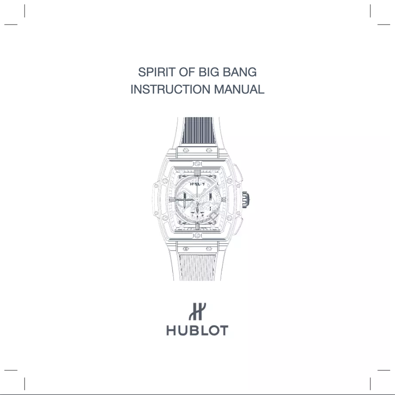 Página 1 del manual Manual de usuario Hublot Spirit Of Big Bang King Gold 601.OX.0183.LR