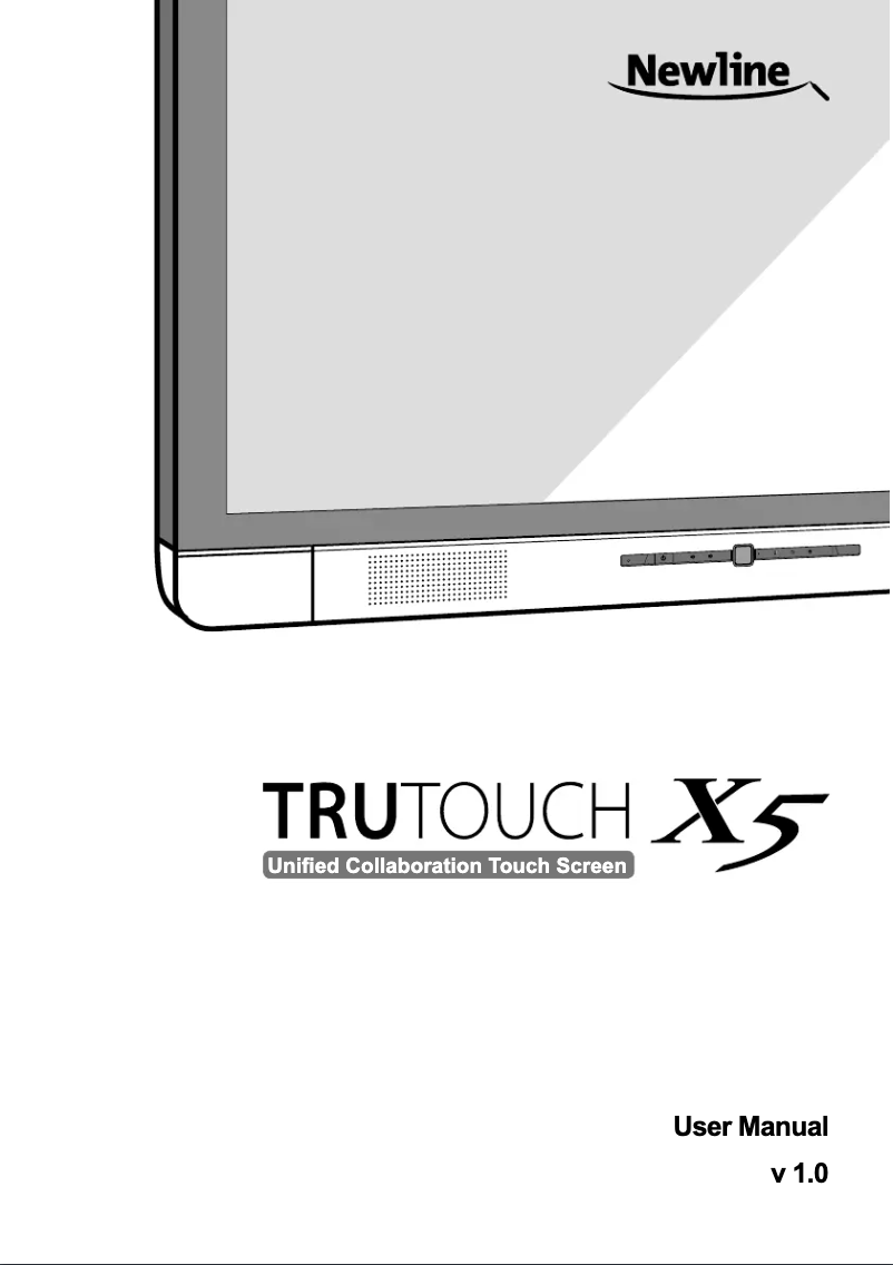 Image de la première page du manuel de l'appareil TruTouch X6