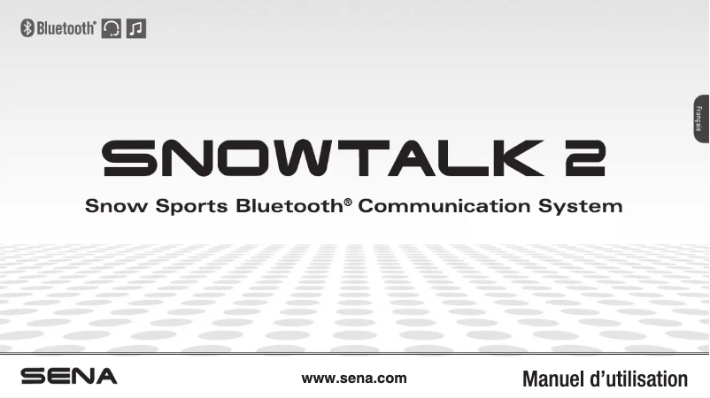 Page 1 de la notice Manuel utilisateur Sena Snowtalk 2