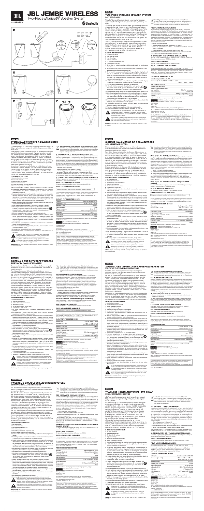 Page n°1 - Manuel utilisateur JBL Jembe