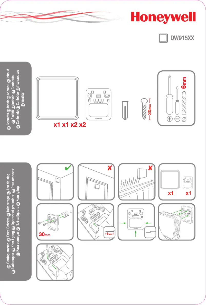 Image de la première page du manuel de l'appareil DW915S