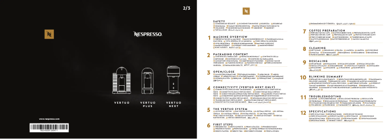 Página 1 del manual Manual de usuario Krups Nespresso Vertuo Plus Deluxe