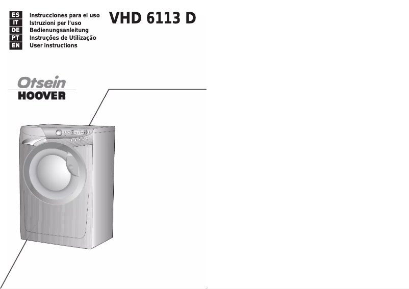 Image de la première page du manuel de l'appareil VHD 6113D-37