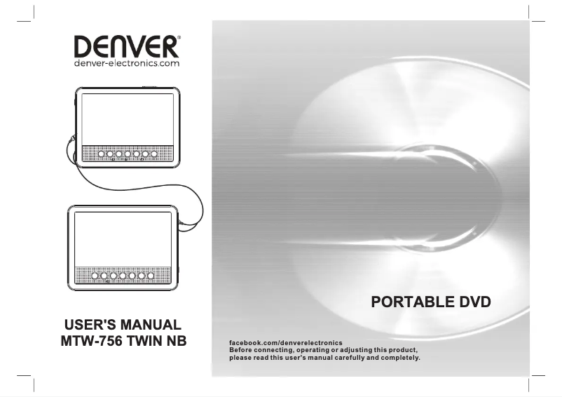 Página 1 del manual Manual de usuario Denver MTW-756TWINNB