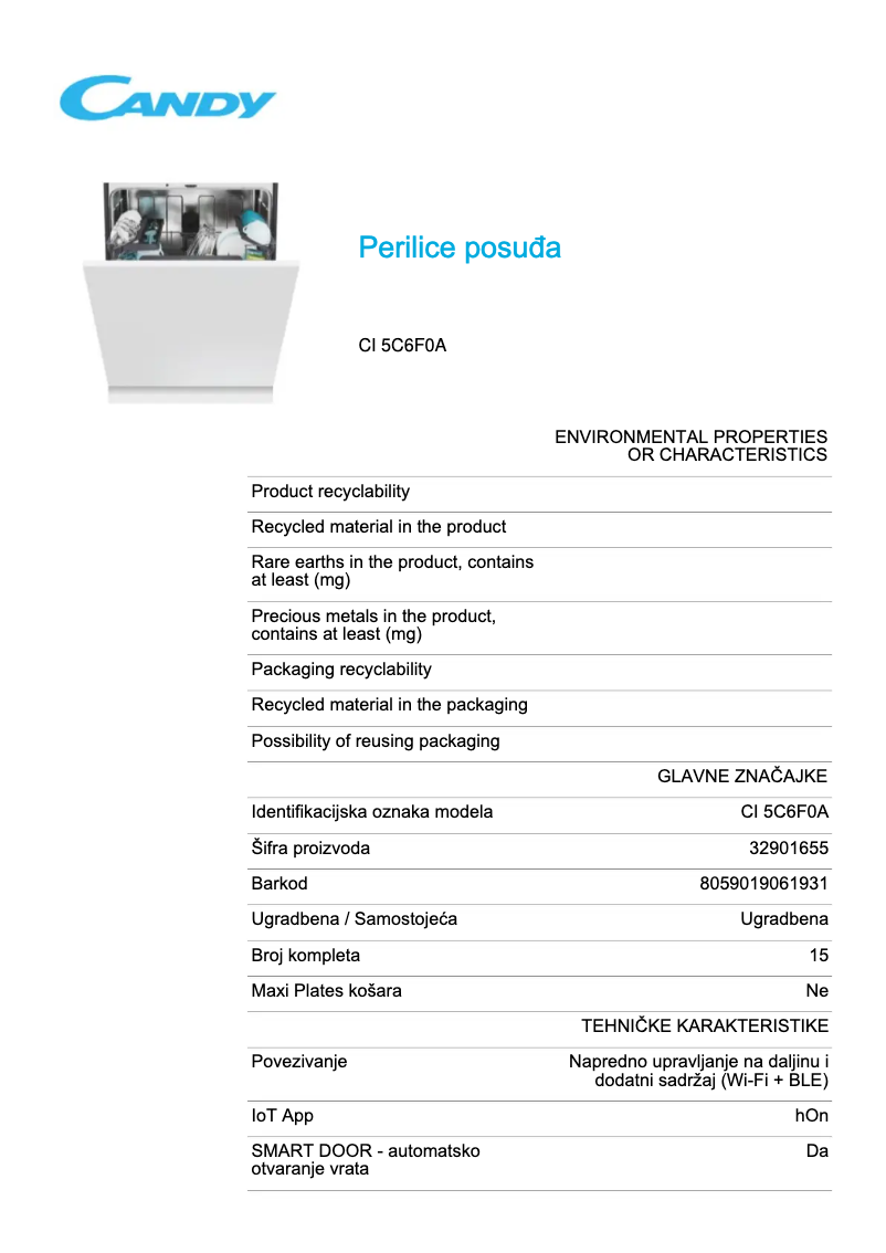 Image de la première page du manuel de l'appareil Rapido' CI 5C6F0A