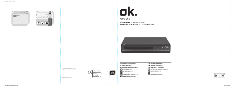 Page 1 de la notice Manuel utilisateur OK OPD 260