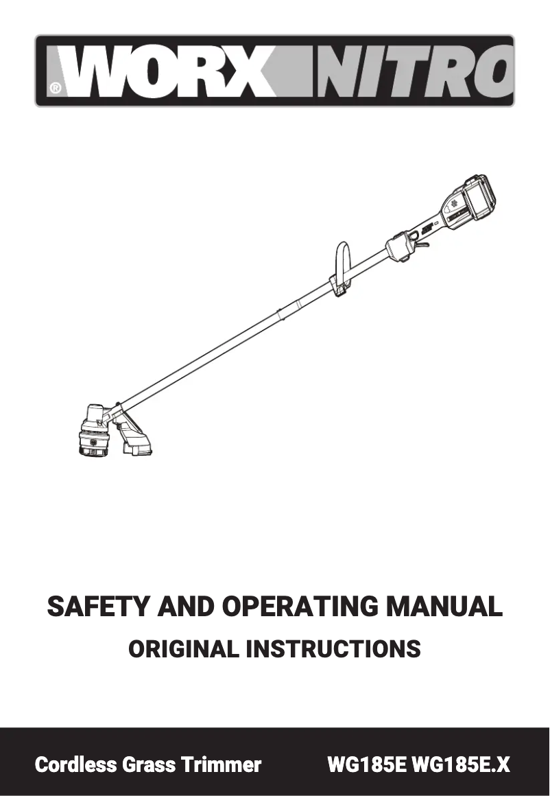 Page 1 de la notice Manuel utilisateur Worx WG185E