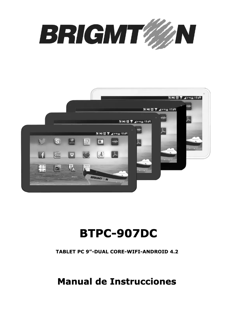 Page 1 de la notice Manuel utilisateur Brigmton BTPC-907DC-B