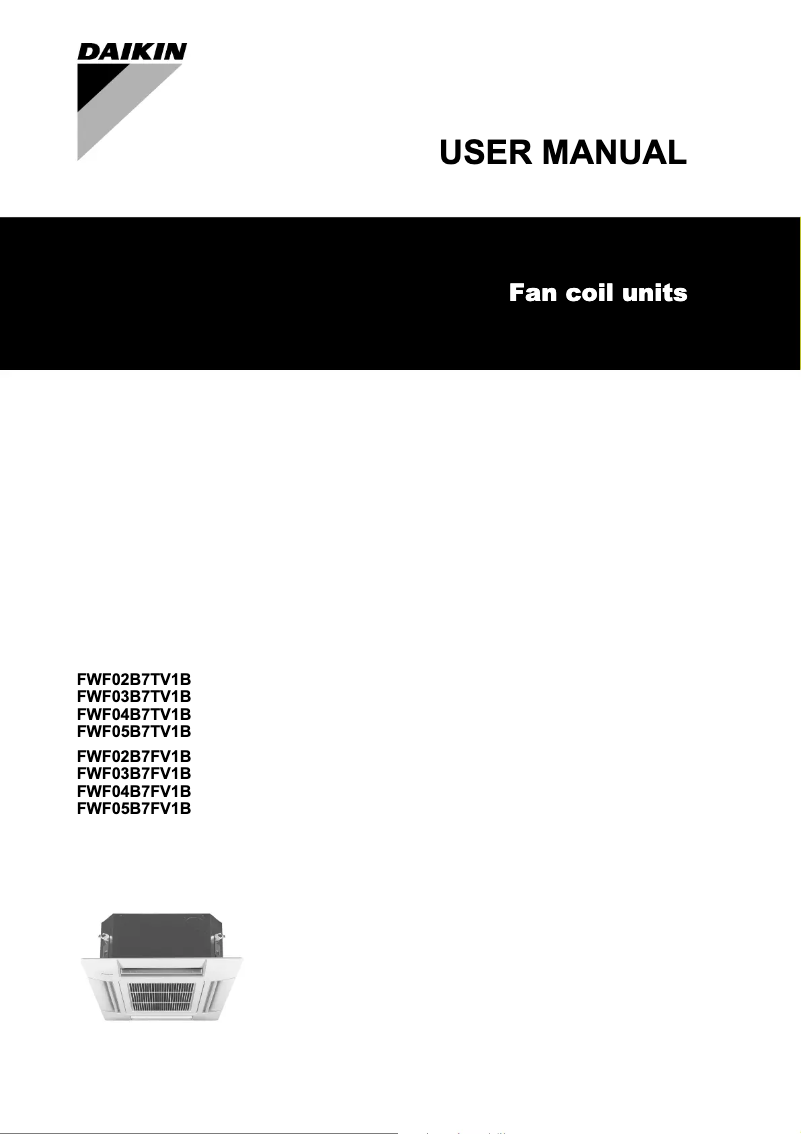 Page 1 de la notice Manuel utilisateur Daikin FWF05B5TV1B