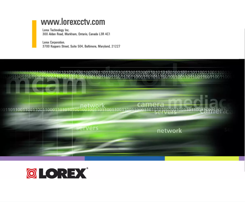 Page n°1 - Manuel utilisateur Lorex mCam DVM5051