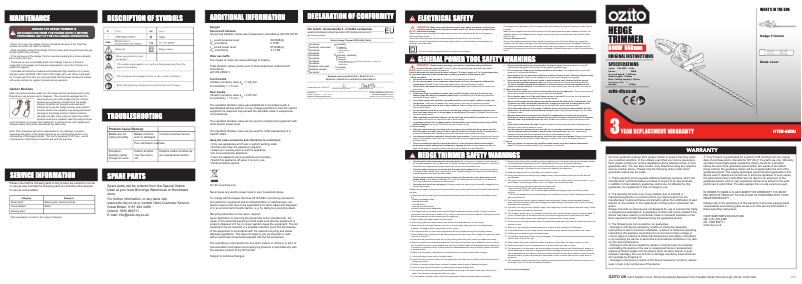 Image de la première page du manuel de l'appareil HTER-600U