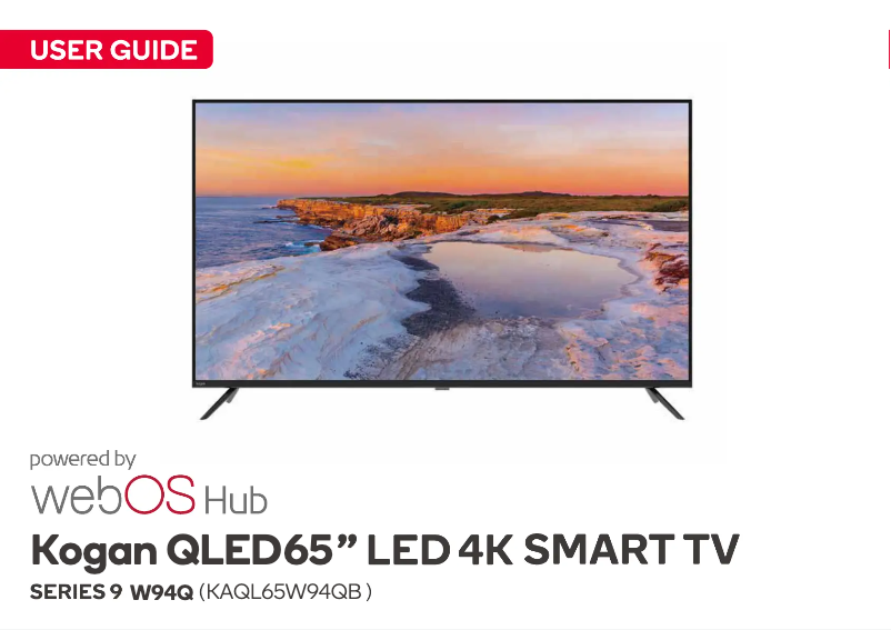 Page 1 de la notice Manuel utilisateur Kogan KAQL65W94QB
