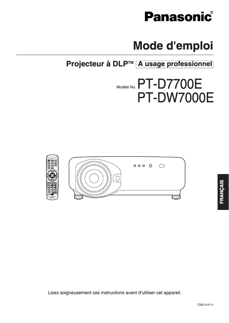 Imagen de la primera página del manual del dispositivo PT-DW7000E