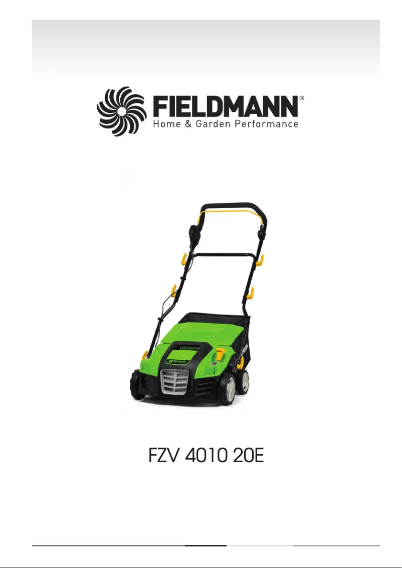 Image de la première page du manuel de l'appareil FZV 4010-20E
