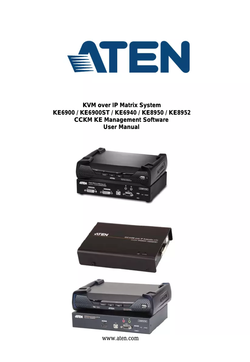 Image de la première page du manuel de l'appareil KE8952T