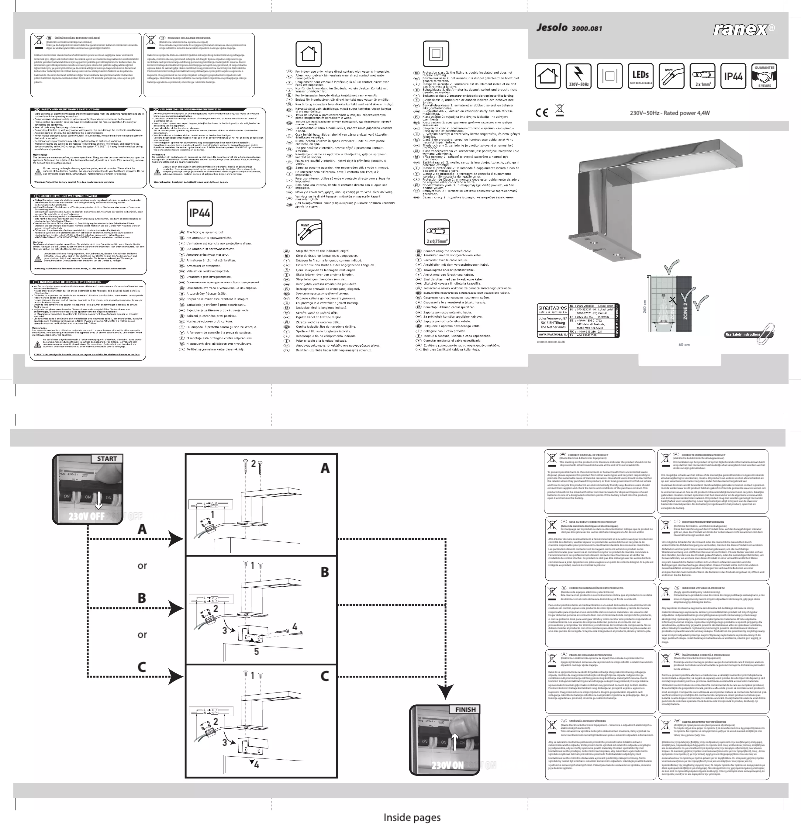 Image de la première page du manuel de l'appareil Jesolo 3000.081