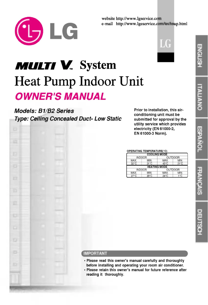 Página 1 del manual Manual de usuario LG LRNU09GTJC0