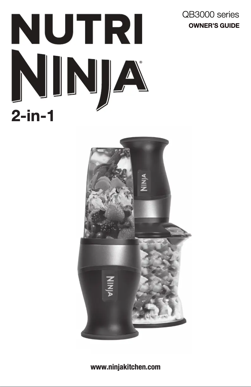 Image de la première page du manuel de l'appareil Nutri Ninja QB3000