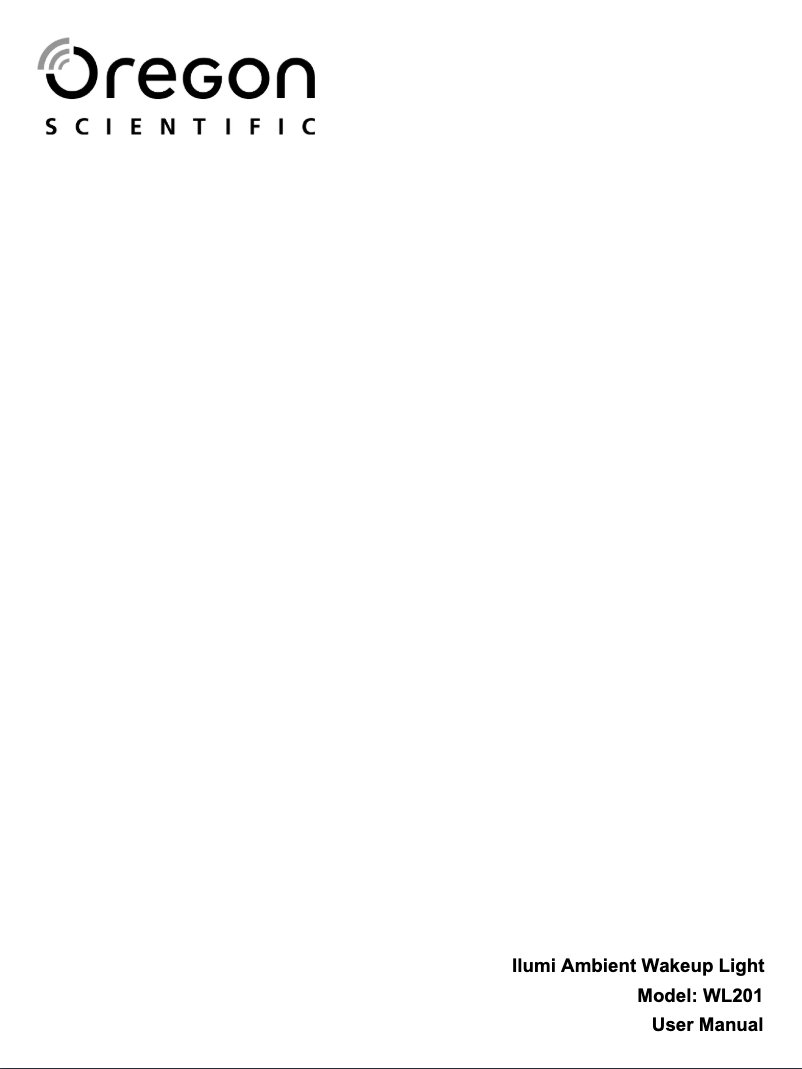 Image de la première page du manuel de l'appareil Ilumi WL201