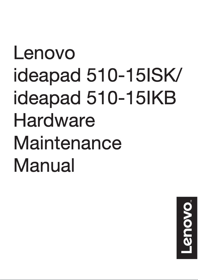 Page 1 de la notice Manuel utilisateur Lenovo IdeaPad 510