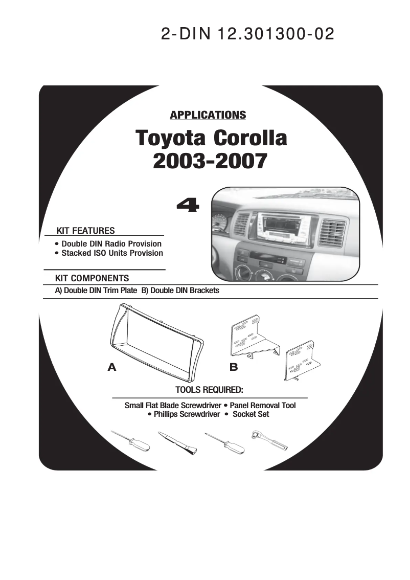 Page n°1 - Manuel utilisateur Pioneer Car Fascia kit