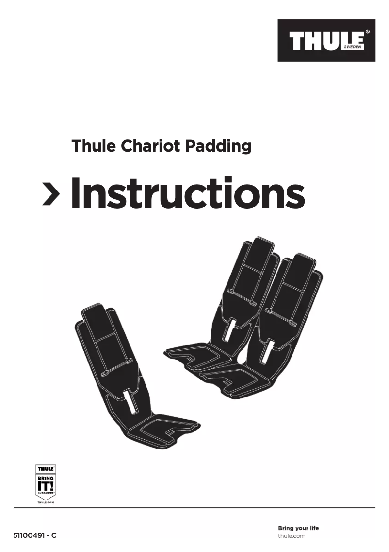 Page 1 de la notice Manuel utilisateur Thule Chariot Padding