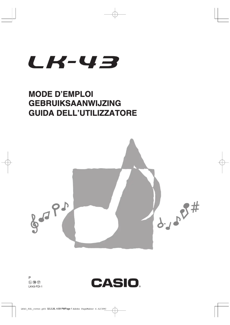 Image de la première page du manuel de l'appareil LK-45