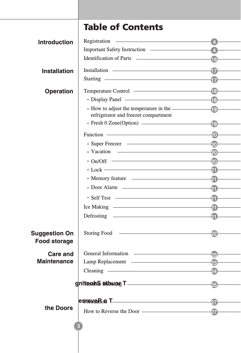 Page 1 de la notice Manuel utilisateur LG GB5533BHTW