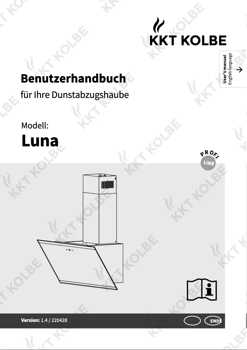 Page 1 de la notice Manuel utilisateur KKT Kolbe LUNA8109S