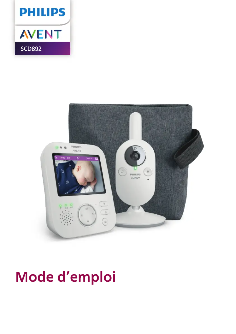 Page 1 of the manual User Manual Philips Avent SCD892