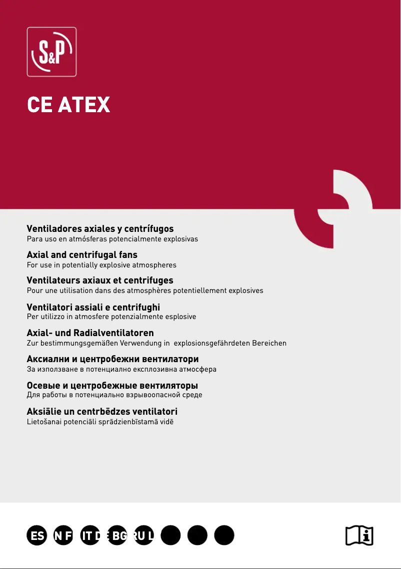 Page 1 de la notice Manuel utilisateur Soler & Palau TH-ATEX