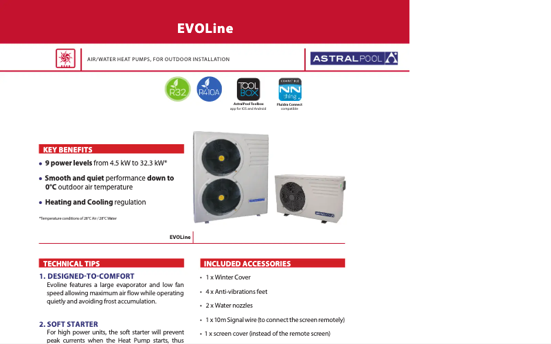 Image de la première page du manuel de l'appareil EvoLine