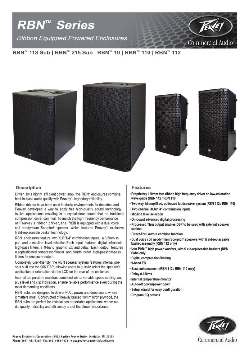 Image de la première page du manuel de l'appareil RBN 110